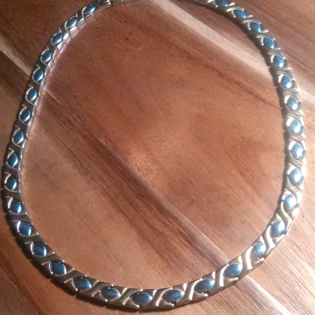 Gold Plated Stainless Steel Necklace 19 Inch